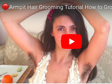 Armpit Hair Grooming Tutorial. How to Groom Hairy Armpits Body Hair to Eliminate Body Odor. Tsetsi from Tsetsi on Vimeo.
